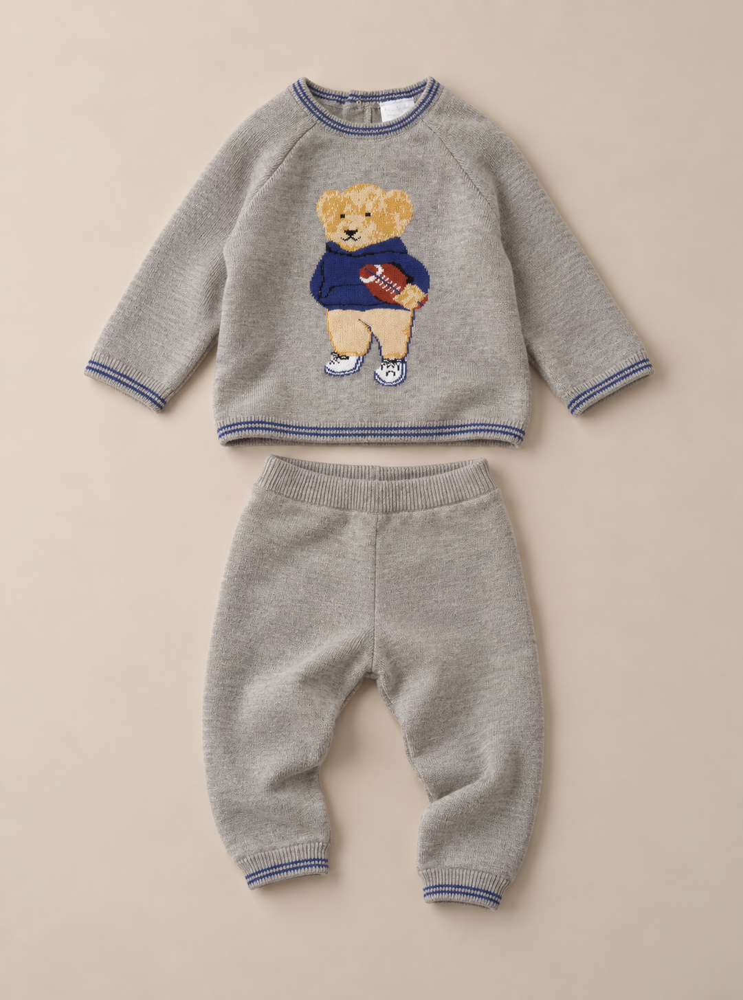 Rugby Bear Knit Set
