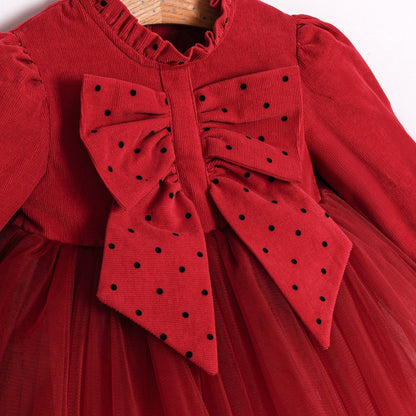 LadyBug Bow Tulle Dress