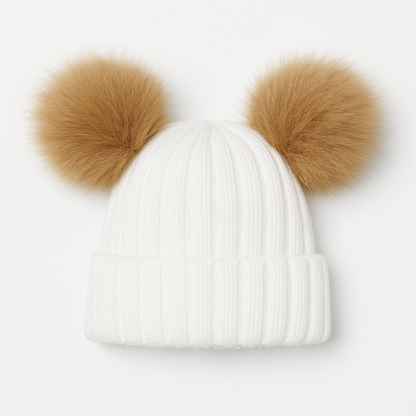 Pom Pom Ribbed Hat