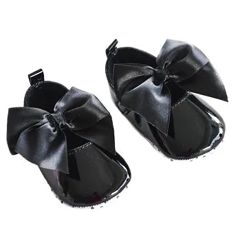 Shiny Bow Ballerinas