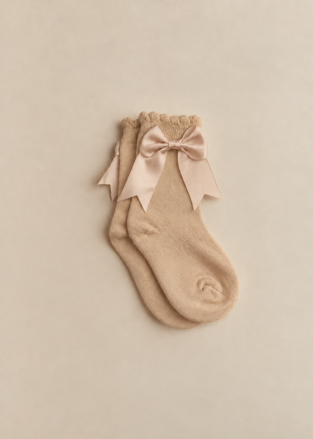 Satin Bow Ankle Socks