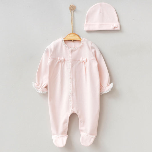 Gigi Bow Sleep-suit & Hat Set