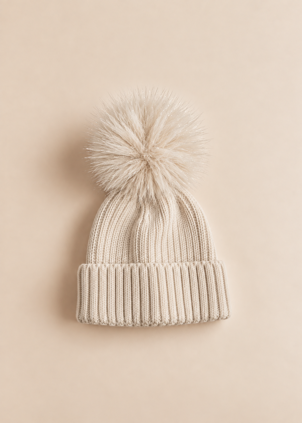 Glitter Pom Pom Hat