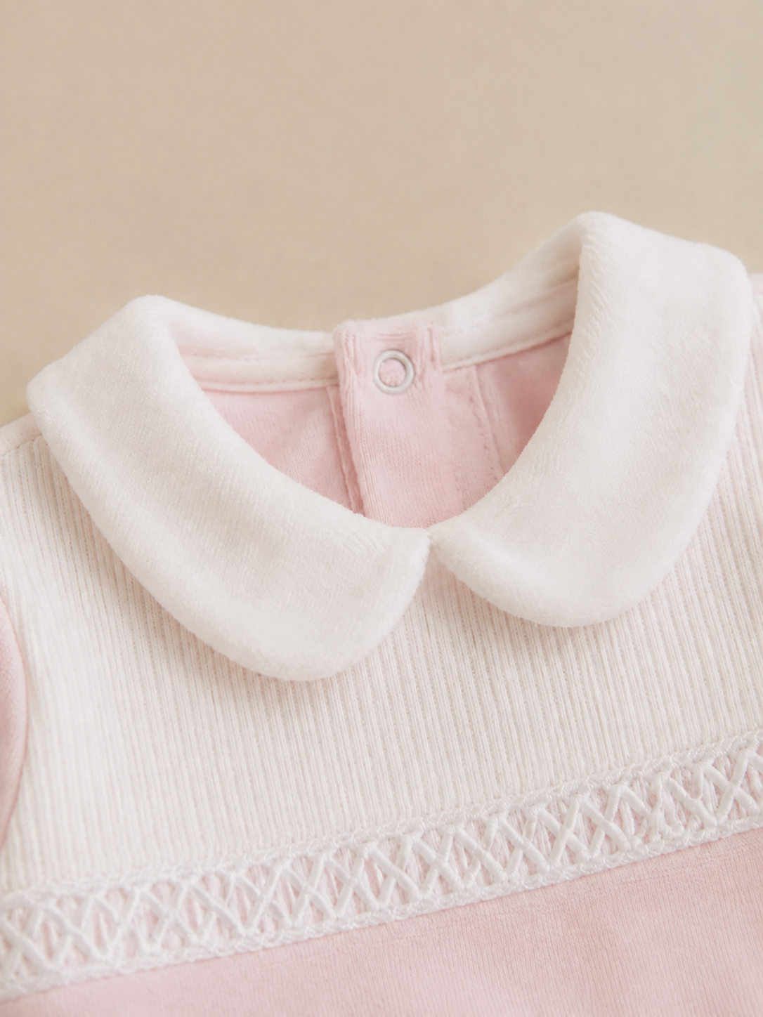 Classic Pink Collar All in One