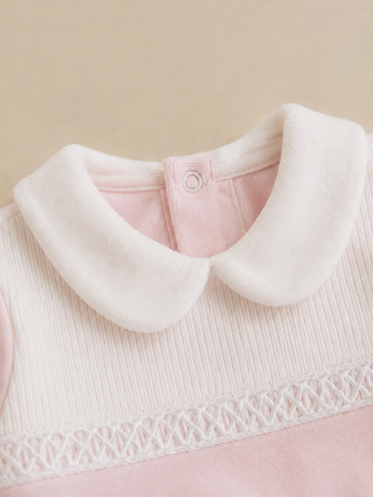 Classic Pink Collar All in One