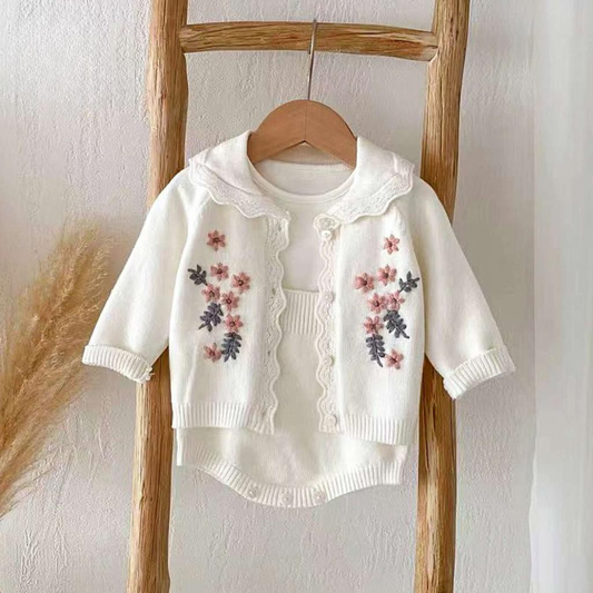 Blossom Whispers Cardigan Set