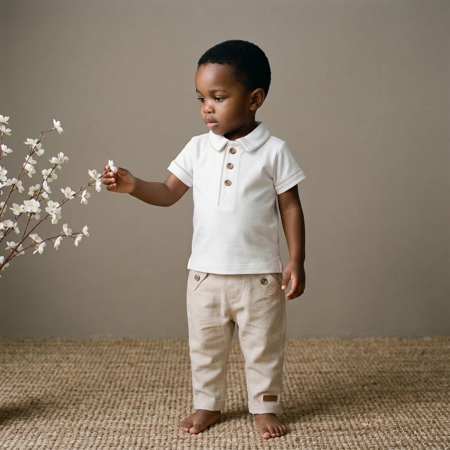 Hugh Linen Polo and Trouser