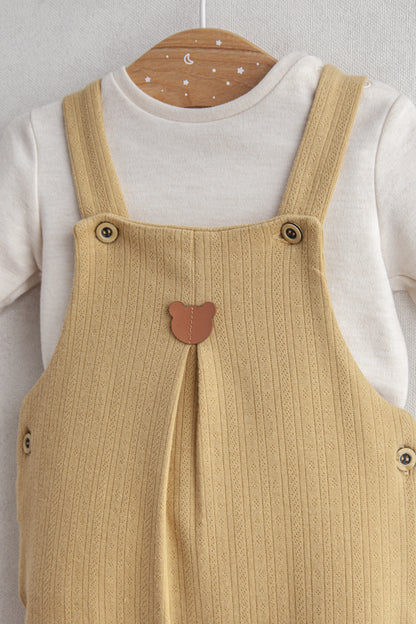 Little Bear Dungaree Set