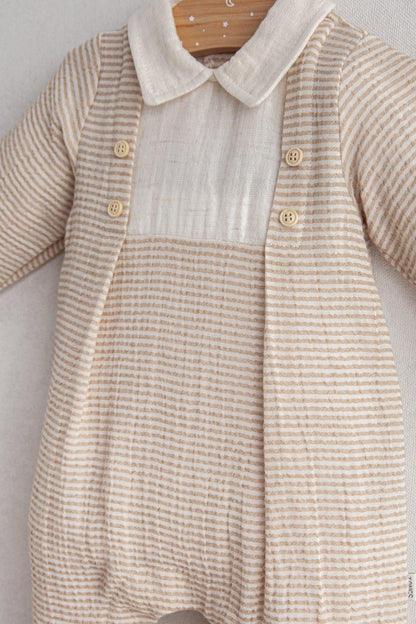 Little Sailor Pinstripe Romper