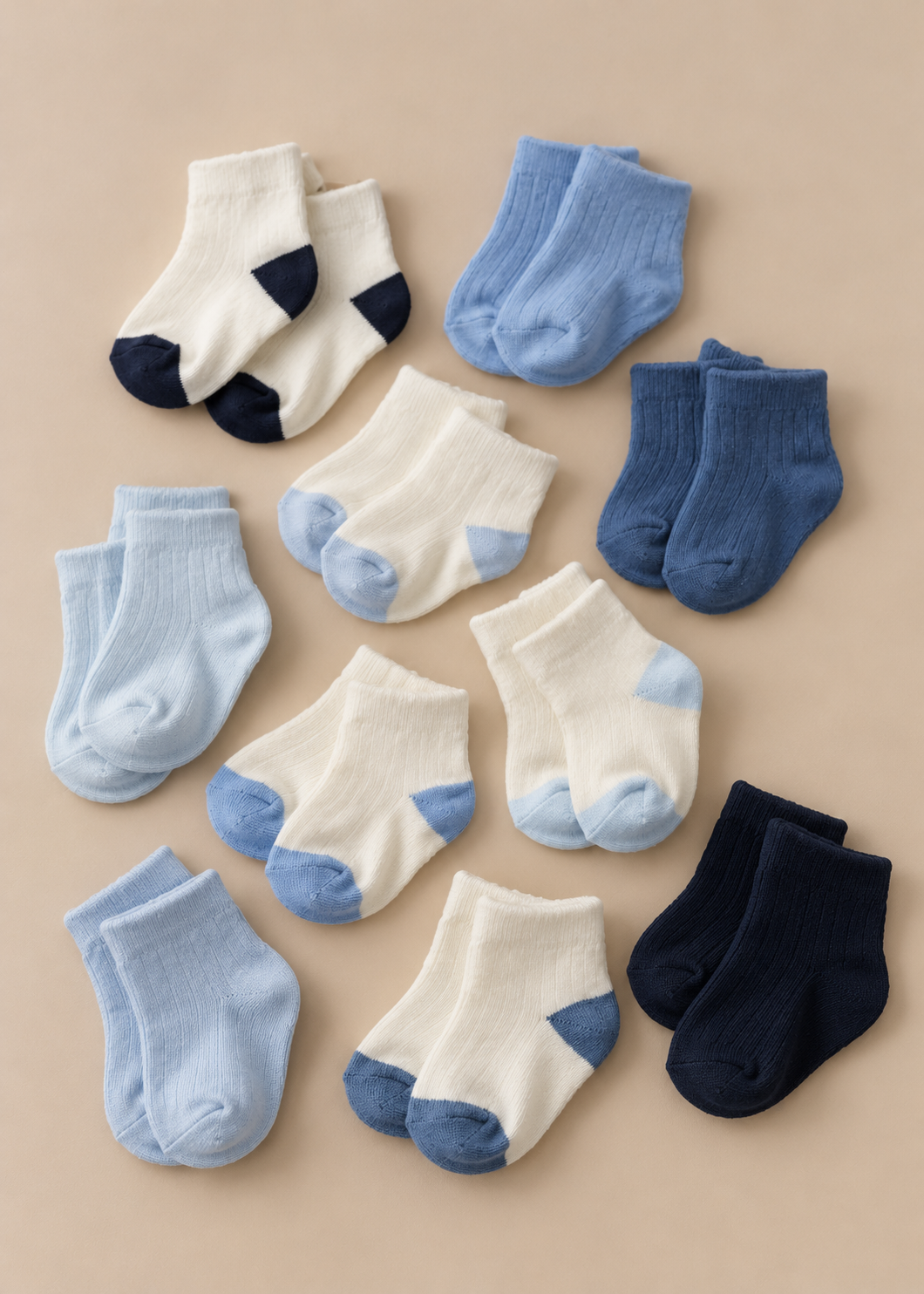 Blue 10 Pack Socks
