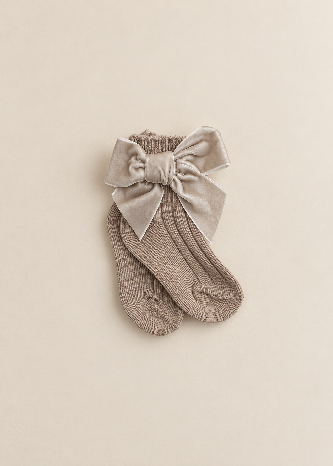 Velvet Bow Ankle Socks