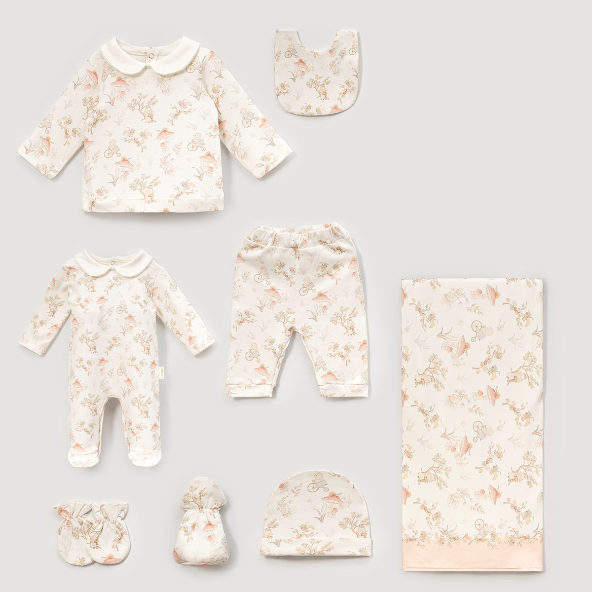 Newborn Shine Baby Layette 8 Piece Box