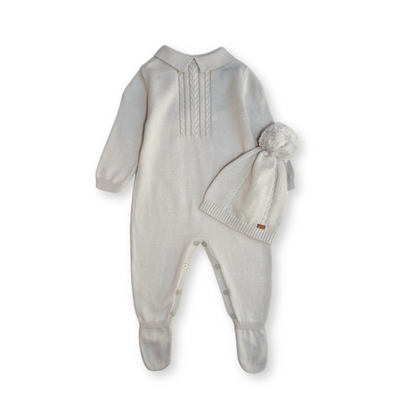 Grey Knitted Sleep-suit