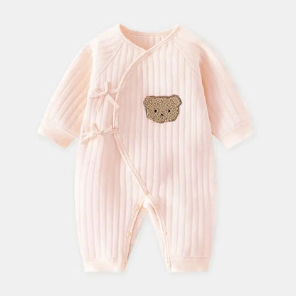 The Teddy Bear Boucle Wrap Baby Grow Romper
