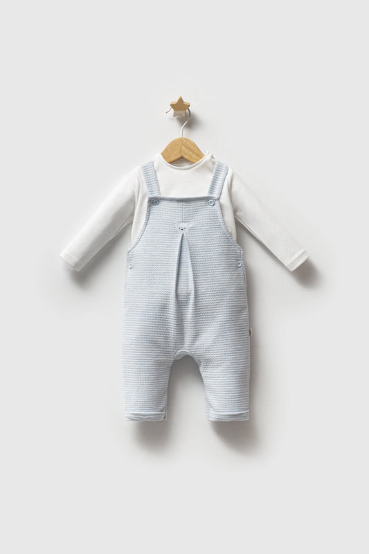 Cillian Bear Dungaree Set