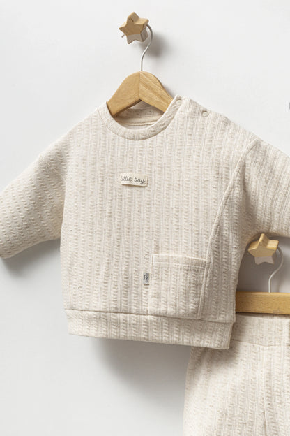 Little Boy Embossed Pocket Outfit